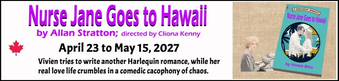 "Village Players" "Bloor West Village Players" "Village Playhouse" "Runnymede theatre" theatre theater "community theatre" "2026-27" “Nurse Jane Goes to Hawaii” “Allan Stratton” “Cliona Kenny”